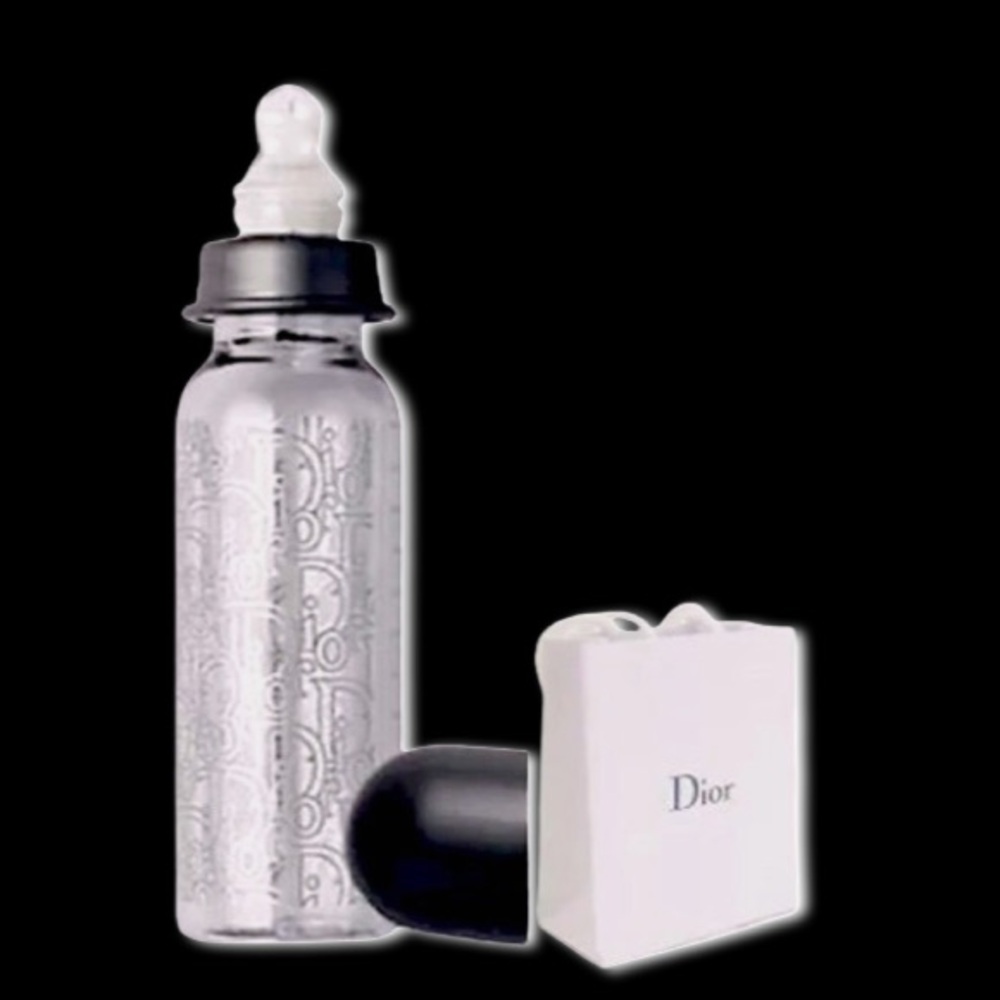 Baby Dior Limited Edition Baby Couture Jacquard Trotter Baby Bottle